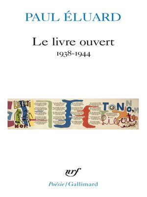 cover image of Le livre ouvert (1938-1944)